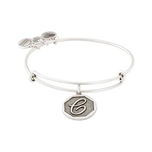 Alex and Ani Silver “C” Initial Bangle